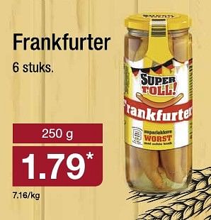 Aanbiedingen Frankfurter - Huismerk - Aldi - Geldig van 21/09/2016 tot 27/09/2016 bij Aldi