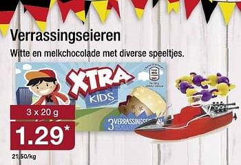 Aanbiedingen Verrassingseieren witte en melkchocolade met diverse speeltjes - Huismerk - Aldi - Geldig van 21/09/2016 tot 27/09/2016 bij Aldi