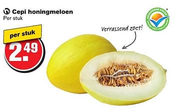 Aanbiedingen Cepi honingmeloen - Huismerk - Hoogvliet - Geldig van 21/09/2016 tot 27/09/2016 bij Hoogvliet