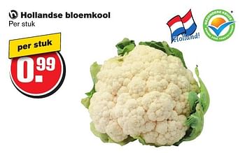 Aanbiedingen Hollandse bloemkool - Huismerk - Hoogvliet - Geldig van 21/09/2016 tot 27/09/2016 bij Hoogvliet