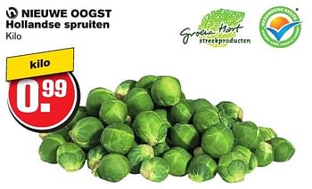 Aanbiedingen Nieuwe oogst hollandse spruiten - Huismerk - Hoogvliet - Geldig van 21/09/2016 tot 27/09/2016 bij Hoogvliet