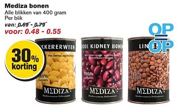 Aanbiedingen Mediza bonen - Mediza - Geldig van 21/09/2016 tot 27/09/2016 bij Hoogvliet