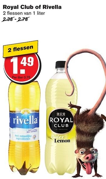 Aanbiedingen Royal club of rivella - Huismerk - Hoogvliet - Geldig van 21/09/2016 tot 27/09/2016 bij Hoogvliet