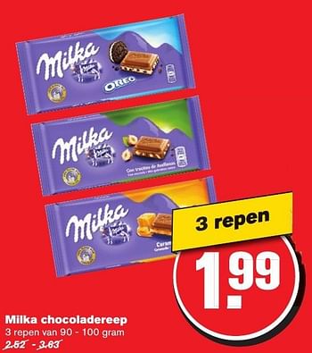 Aanbiedingen Milka chocoladereep - Milka - Geldig van 21/09/2016 tot 27/09/2016 bij Hoogvliet