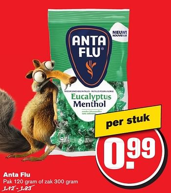 Aanbiedingen Anta flu - Anta Flu - Geldig van 21/09/2016 tot 27/09/2016 bij Hoogvliet