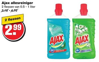 Aanbiedingen Ajax allesreiniger - Ajax - Geldig van 21/09/2016 tot 27/09/2016 bij Hoogvliet