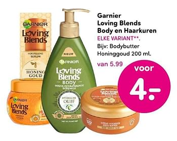 Aanbiedingen Bodybutter honinggoud - Garnier - Geldig van 19/09/2016 tot 02/10/2016 bij da