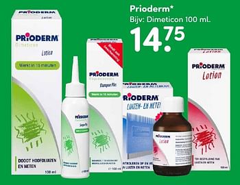 Aanbiedingen Prioderm dimeticon - PrioDerm - Geldig van 19/09/2016 tot 02/10/2016 bij da