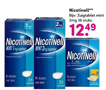 Aanbiedingen Nicotinell zuigtablet mint - nicotinell - Geldig van 19/09/2016 tot 02/10/2016 bij da