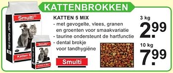 Aanbiedingen Kattenbrokken - Smulti - Geldig van 26/09/2016 tot 15/10/2016 bij Van Cranenbroek