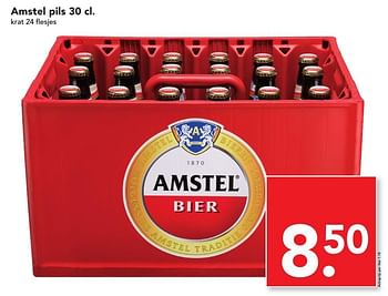 Aanbiedingen Amstel pils - Amstel - Geldig van 25/09/2016 tot 01/10/2016 bij Deen Supermarkten