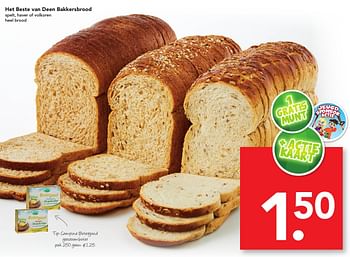 Aanbiedingen Het beste van deen bakkersbrood - Huismerk deen supermarkt - Geldig van 25/09/2016 tot 01/10/2016 bij Deen Supermarkten