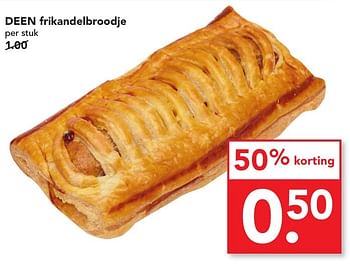 Aanbiedingen Deen frikandelbroodje - Huismerk deen supermarkt - Geldig van 25/09/2016 tot 01/10/2016 bij Deen Supermarkten