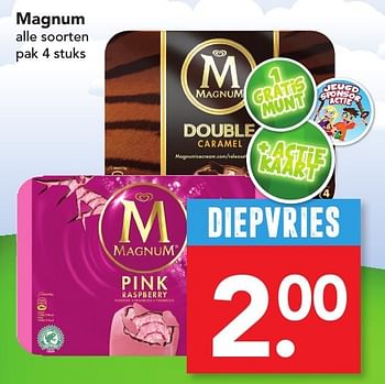 Aanbiedingen Magnum - Ola - Geldig van 25/09/2016 tot 01/10/2016 bij Deen Supermarkten