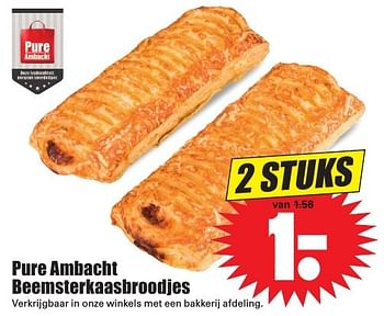 Aanbiedingen Pure ambacht beemsterkaasbroodjes - Huismerk - Dirk - Geldig van 25/09/2016 tot 01/10/2016 bij Lekker Doen