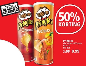 Aanbiedingen Pringles - Pringles - Geldig van 25/09/2016 tot 01/10/2016 bij Plus