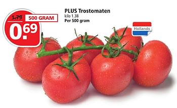 Aanbiedingen Plus trostomaten - Huismerk - Plus - Geldig van 25/09/2016 tot 01/10/2016 bij Plus