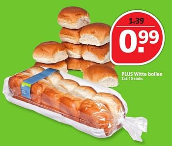 Aanbiedingen Plus witte bollen - Huismerk - Plus - Geldig van 25/09/2016 tot 01/10/2016 bij Plus