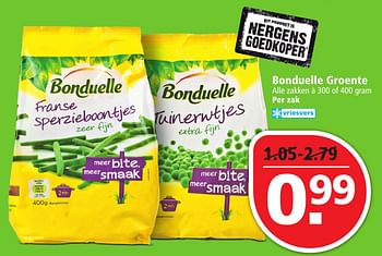 Aanbiedingen Bonduelle groente - Bonduelle - Geldig van 25/09/2016 tot 01/10/2016 bij Plus