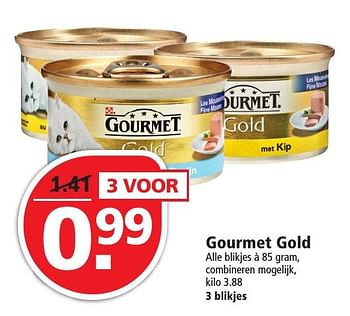 Aanbiedingen Gourmet gold - Purina - Geldig van 25/09/2016 tot 01/10/2016 bij Plus