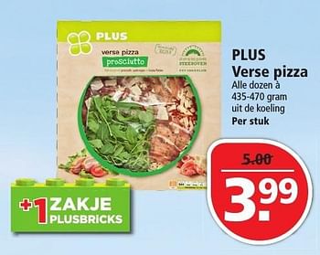 Aanbiedingen Plus verse pizza - Huismerk - Plus - Geldig van 25/09/2016 tot 01/10/2016 bij Plus