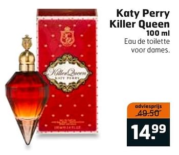 Aanbiedingen Katy perry killer queen - Katy Perry - Geldig van 20/09/2016 tot 02/10/2016 bij Trekpleister