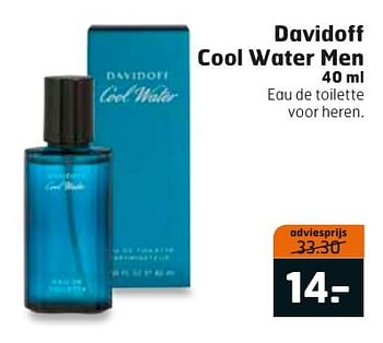 Aanbiedingen Davidoff cool water men - Davidoff - Geldig van 20/09/2016 tot 02/10/2016 bij Trekpleister