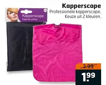 Aanbiedingen Kapperscape professionele kapperscape - Huismerk - Trekpleister - Geldig van 20/09/2016 tot 02/10/2016 bij Trekpleister