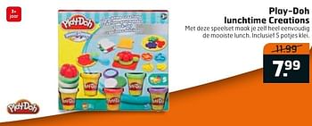 Aanbiedingen Play-doh lunchtime creations - Play-Doh - Geldig van 20/09/2016 tot 02/10/2016 bij Trekpleister