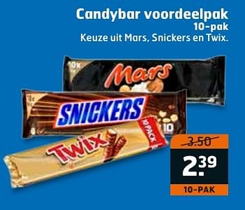 Aanbiedingen Candybar voordeelpak - Mars Snacks - Geldig van 20/09/2016 tot 02/10/2016 bij Trekpleister