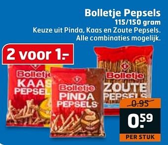 Aanbiedingen Bolletje pepsels - Bolletje - Geldig van 20/09/2016 tot 02/10/2016 bij Trekpleister