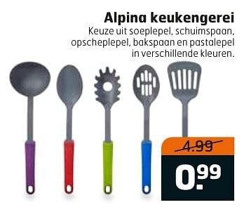 Aanbiedingen Alpina keukengerei - Alpina - Geldig van 20/09/2016 tot 02/10/2016 bij Trekpleister