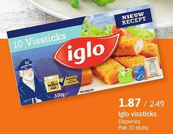 Aanbiedingen Iglo vissticks - Iglo - Geldig van 26/09/2016 tot 02/10/2016 bij Albert Heijn