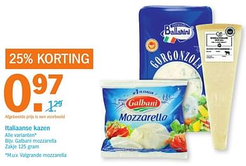 Aanbiedingen Galbani mozzarella - Galbani - Geldig van 26/09/2016 tot 02/10/2016 bij Albert Heijn