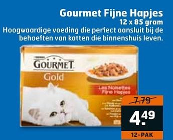 Aanbiedingen Gourmet fijne hapjes - Purina - Geldig van 20/09/2016 tot 02/10/2016 bij Trekpleister