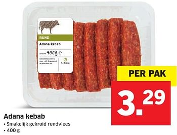 Aanbiedingen Adana kebab - Huismerk - Lidl - Geldig van 26/09/2016 tot 02/10/2016 bij Lidl