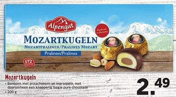 Aanbiedingen Mozartkugeln - Alpengut - Geldig van 26/09/2016 tot 02/10/2016 bij Lidl