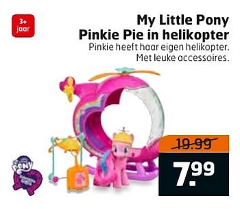 Aanbiedingen My little pony pinkie pie in helikopter - My Little Pony - Geldig van 27/09/2016 tot 02/10/2016 bij Trekpleister