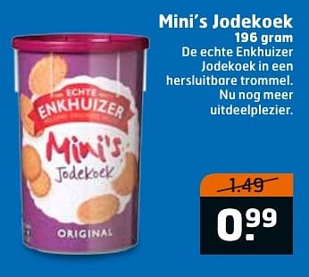 Aanbiedingen Mini`s jodekoek - Enkhuizer - Geldig van 27/09/2016 tot 02/10/2016 bij Trekpleister