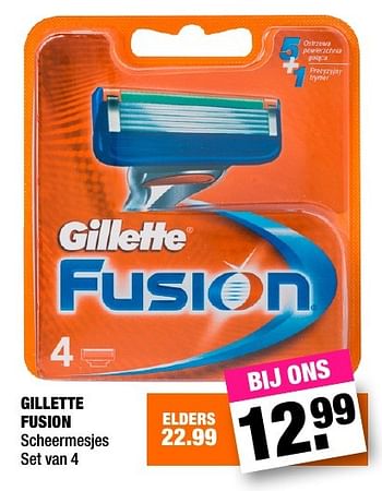 Aanbiedingen Gillette fusion - Gillette - Geldig van 26/09/2016 tot 09/10/2016 bij Big Bazar