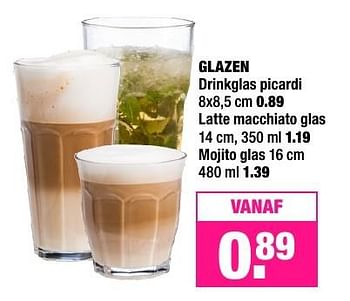 Aanbiedingen Glazen drinkglas picardi - Huismerk - Big Bazar - Geldig van 26/09/2016 tot 09/10/2016 bij Big Bazar