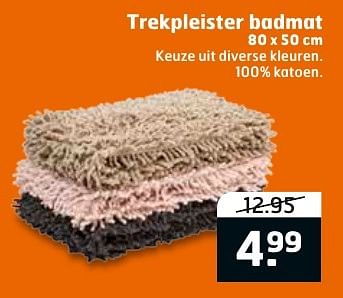 Aanbiedingen Trekpleister badmat - Huismerk - Trekpleister - Geldig van 27/09/2016 tot 02/10/2016 bij Trekpleister