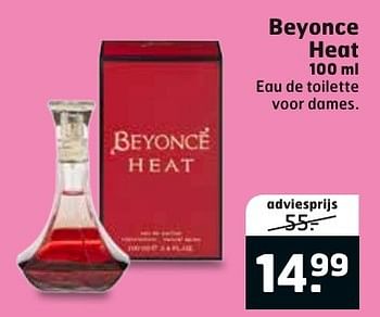 Aanbiedingen Beyonce heat 100 ml - Beyoncé Heat - Geldig van 27/09/2016 tot 02/10/2016 bij Trekpleister