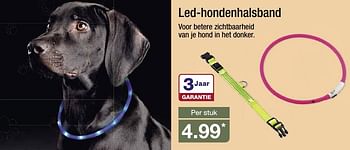 Aanbiedingen Led-hondenhalsband - Huismerk - Aldi - Geldig van 28/09/2016 tot 04/10/2016 bij Aldi