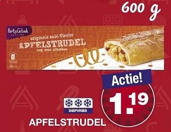 Aanbiedingen Apfelstrudel - Huismerk - Aldi - Geldig van 28/09/2016 tot 04/10/2016 bij Aldi