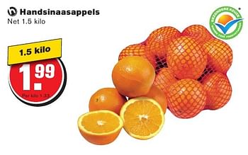 Aanbiedingen Handsinaasappels - Huismerk - Hoogvliet - Geldig van 28/09/2016 tot 04/10/2016 bij Hoogvliet