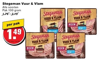 Aanbiedingen Stegeman vuur + vlam - Stegeman - Geldig van 28/09/2016 tot 04/10/2016 bij Hoogvliet