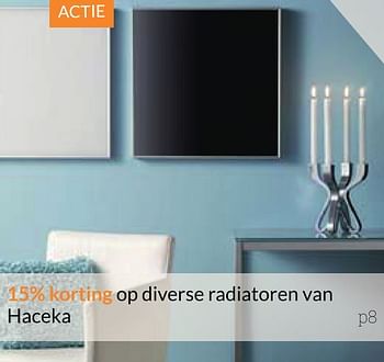 Aanbiedingen 15% korting op diverse radiatoren van haceka - Haceka - Geldig van 01/10/2016 tot 31/10/2016 bij Sanitairwinkel
