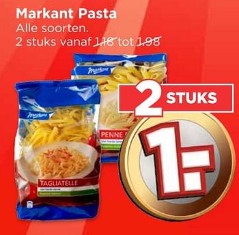 Aanbiedingen Markant pasta - Markant - Geldig van 02/10/2016 tot 08/10/2016 bij Vomar
