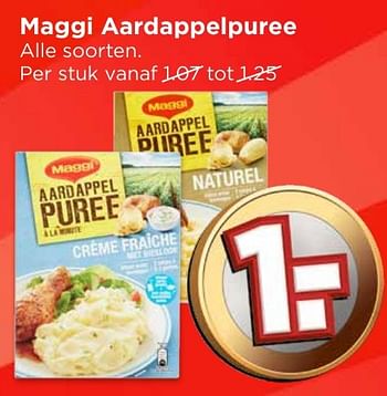 Aanbiedingen Maggi aardappelpuree - MAGGI - Geldig van 02/10/2016 tot 08/10/2016 bij Vomar